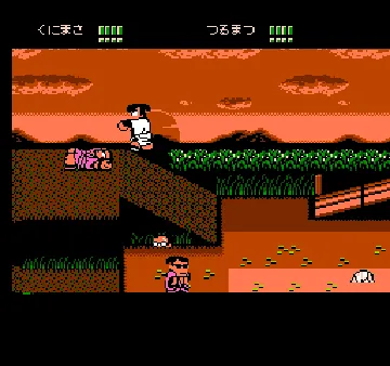 Downtown Special - Kunio-kun no Jidaigeki Da yo Zenin Shuugou! (Japan) screen shot game playing